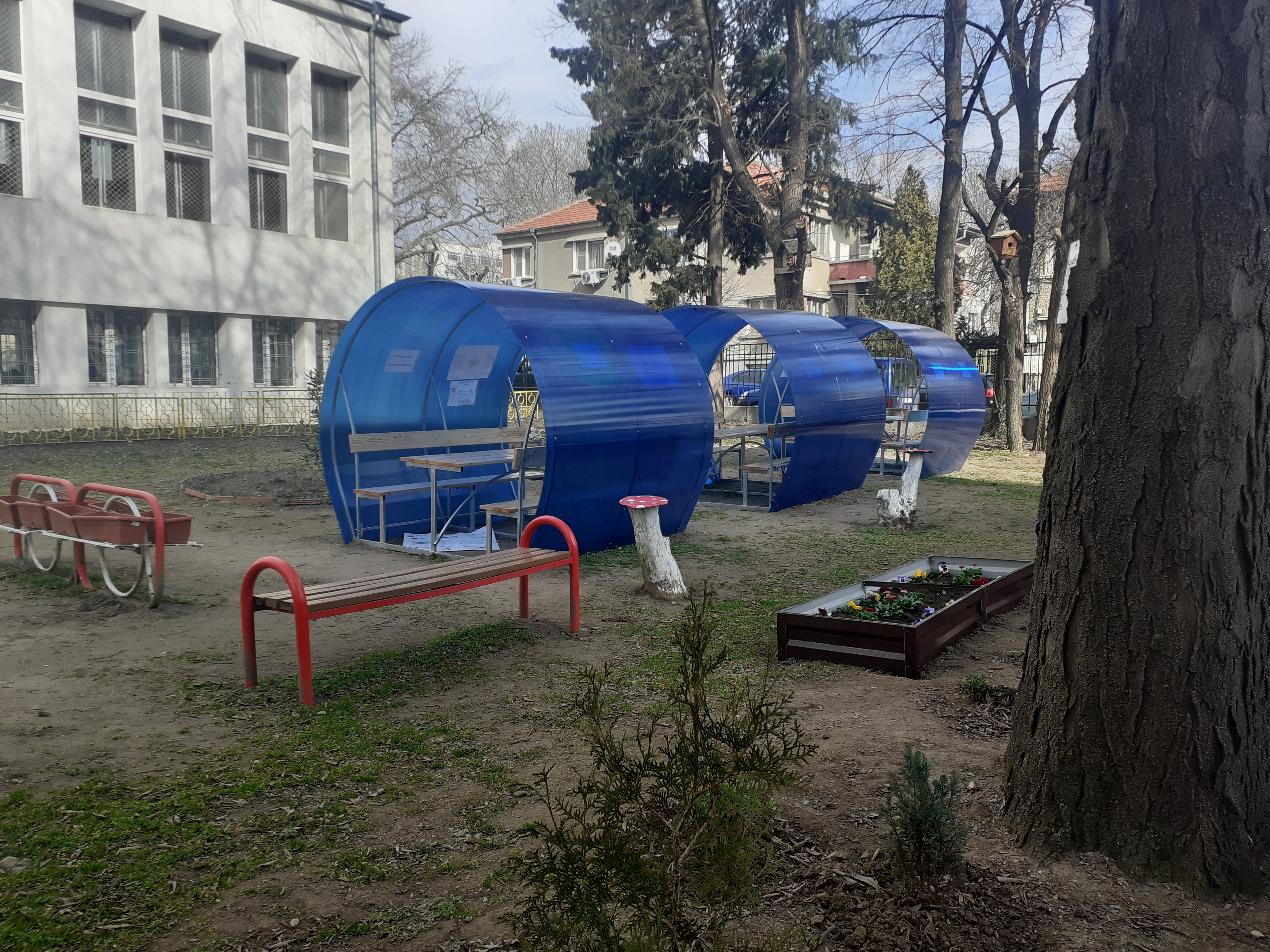 An outdoor classroom in 